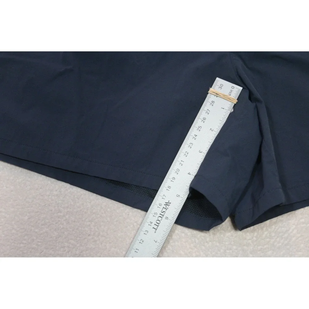 VRST Athletic Gym Shorts Men Large Navy Blue Drawstring Mesh Lined Excellent